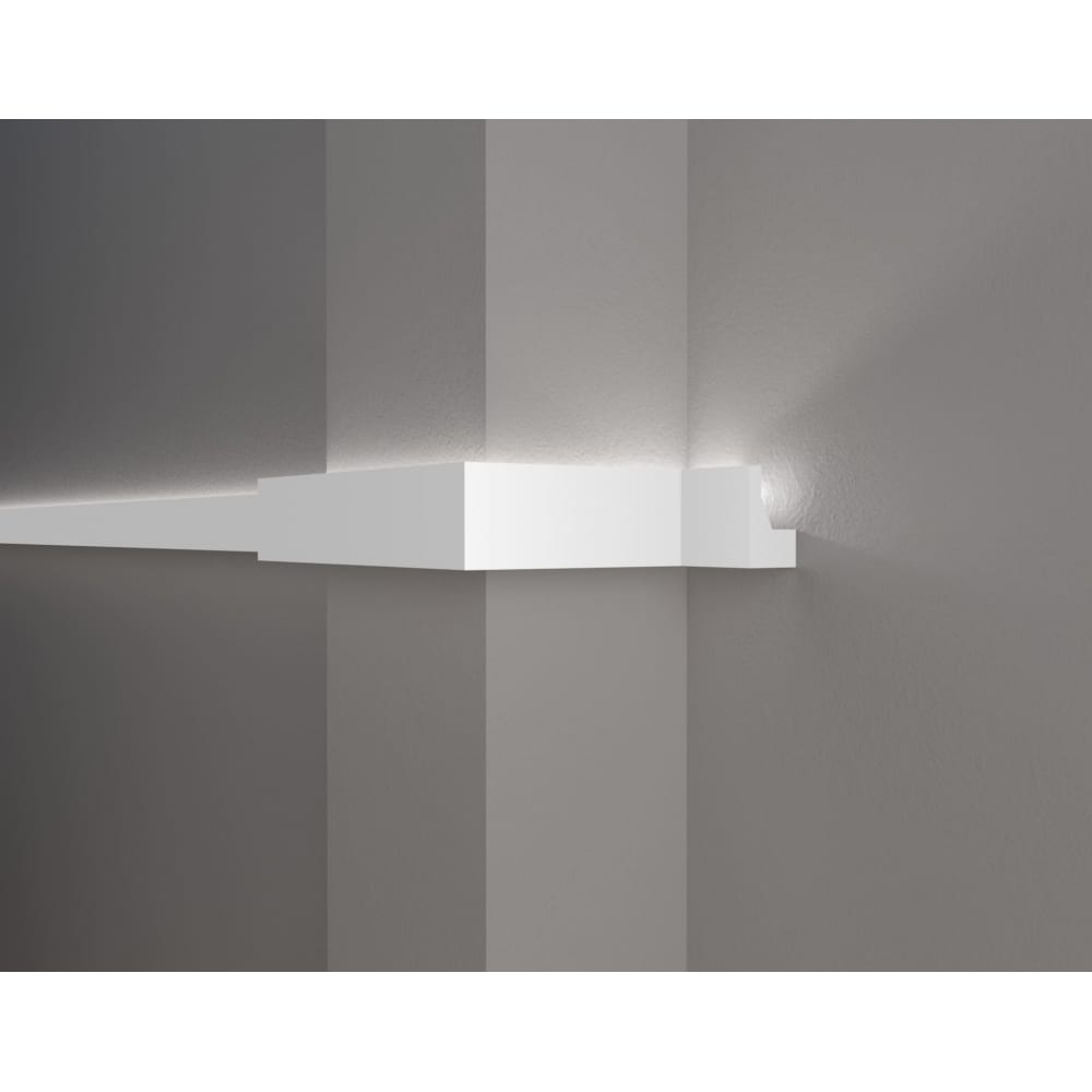 фото Decor-dizayn карниз потолочный ударопрочный влагостойкий под led подсветку 40х25х2000мм dd