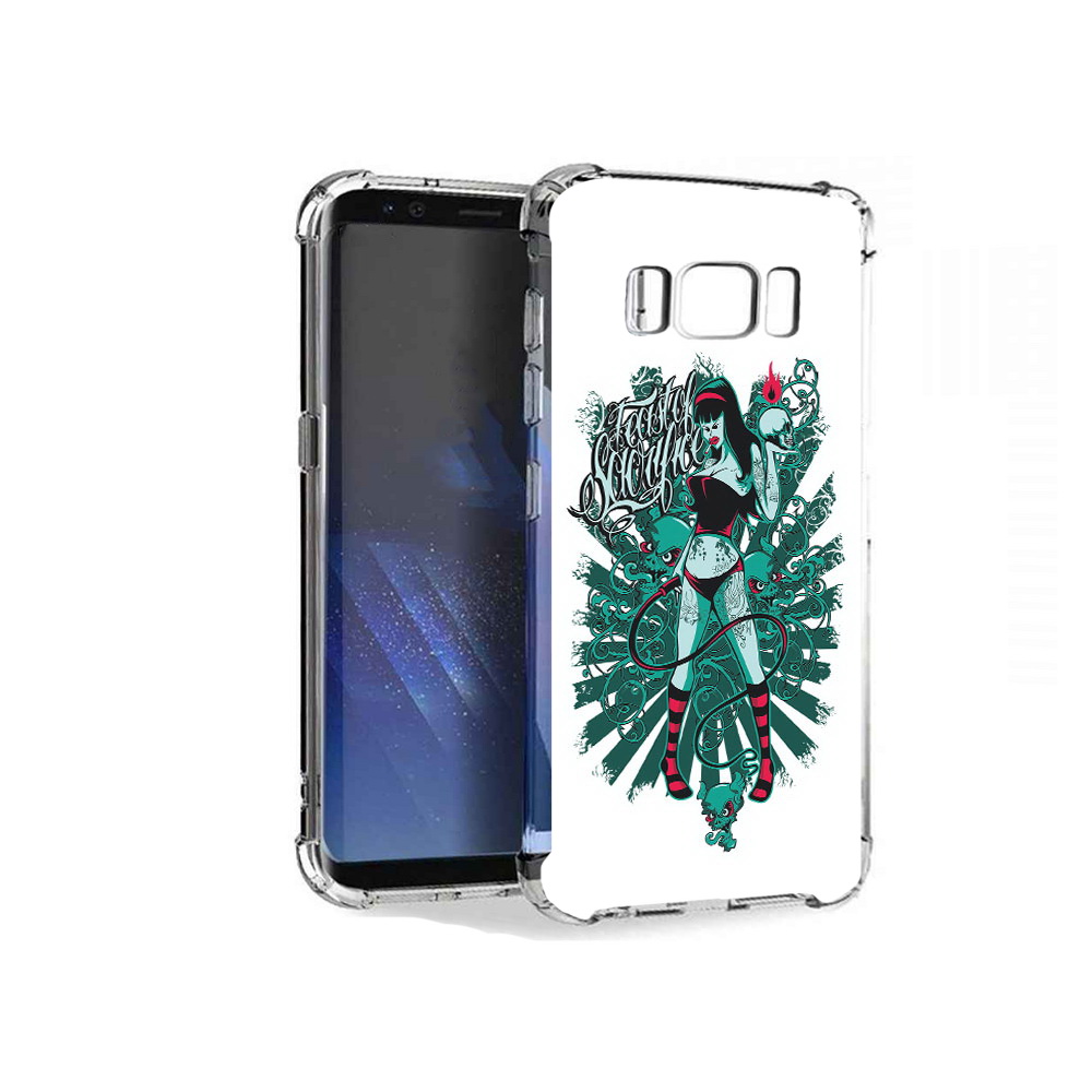 

Чехол MyPads Tocco для Samsung Galaxy S8+ нарисованная девушка в татуировках, Tocco