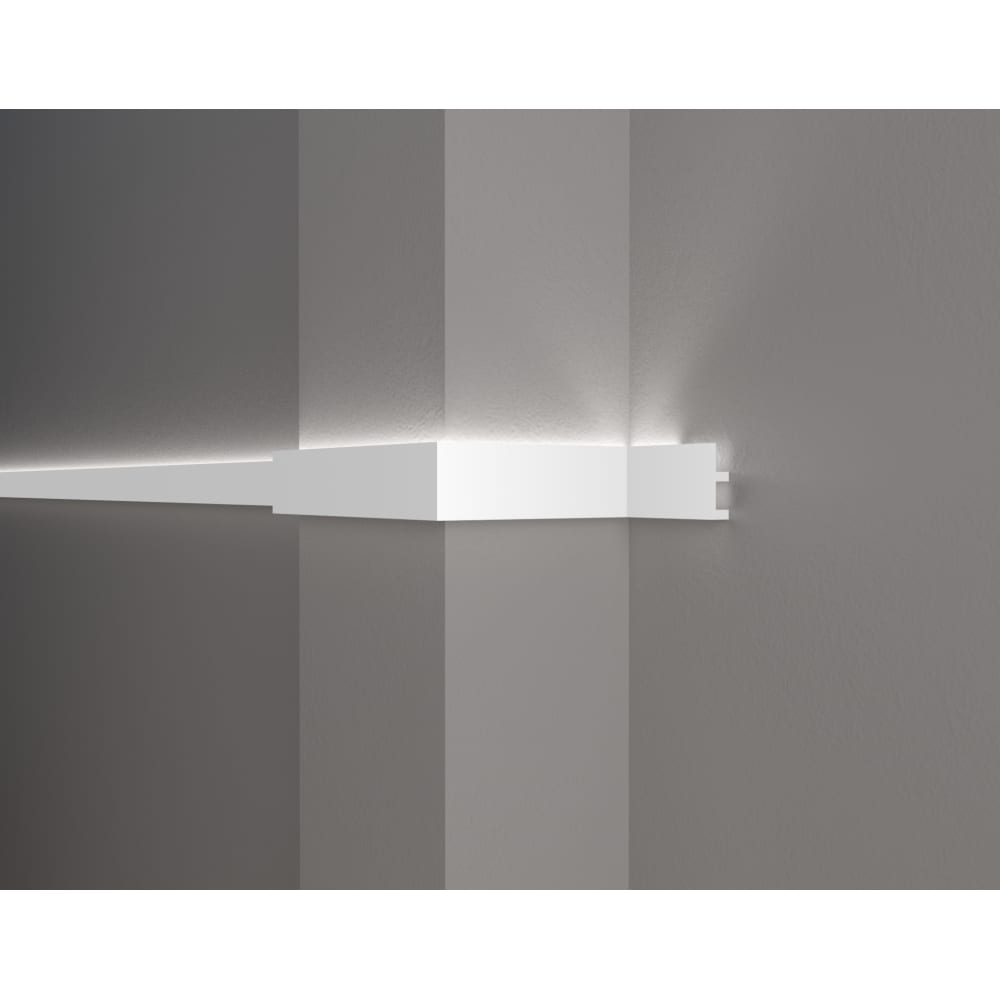 

Decor-Dizayn Карниз потолочный ударопрочный влагостойкий под LED подсветку 50Х20Х2000мм DD