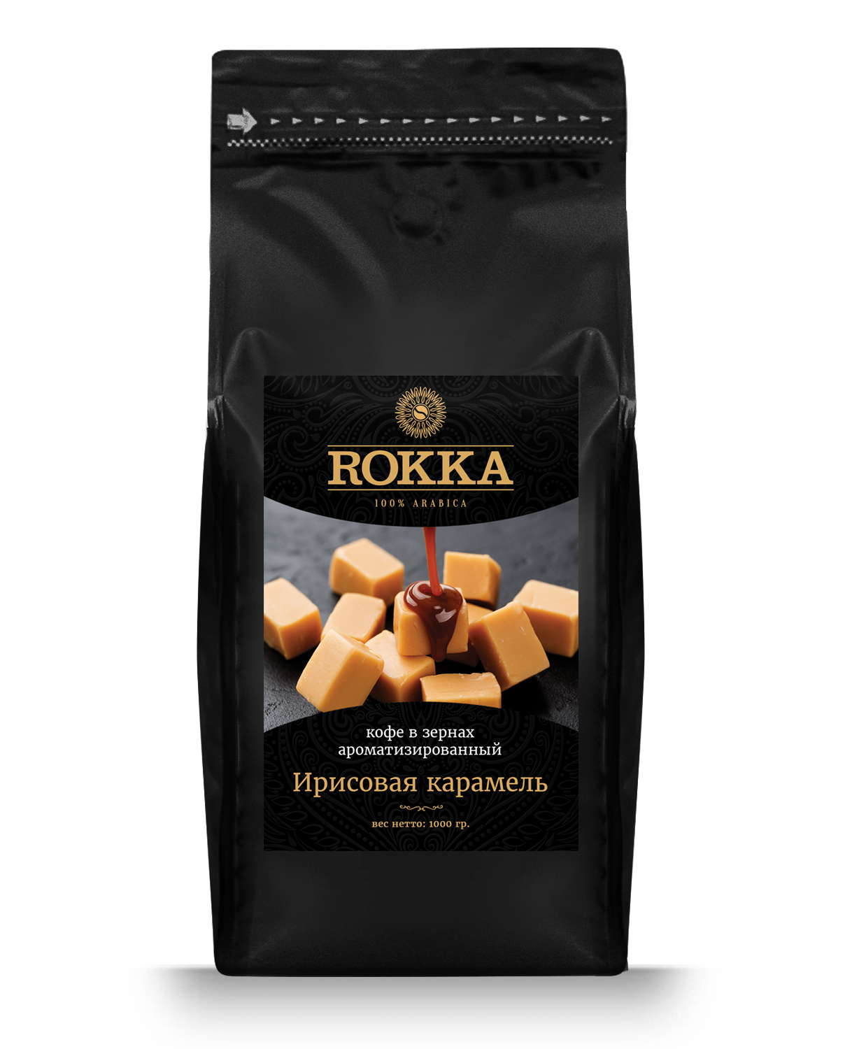 

Кофе в зернах Rokka "Ирисовая карамель" ароматизированный 1000 гр.