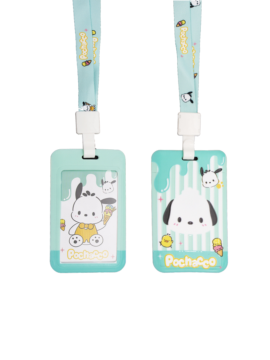 

Бейдж для пропуска и проездного "Pochacco", Зеленый, Pochacco