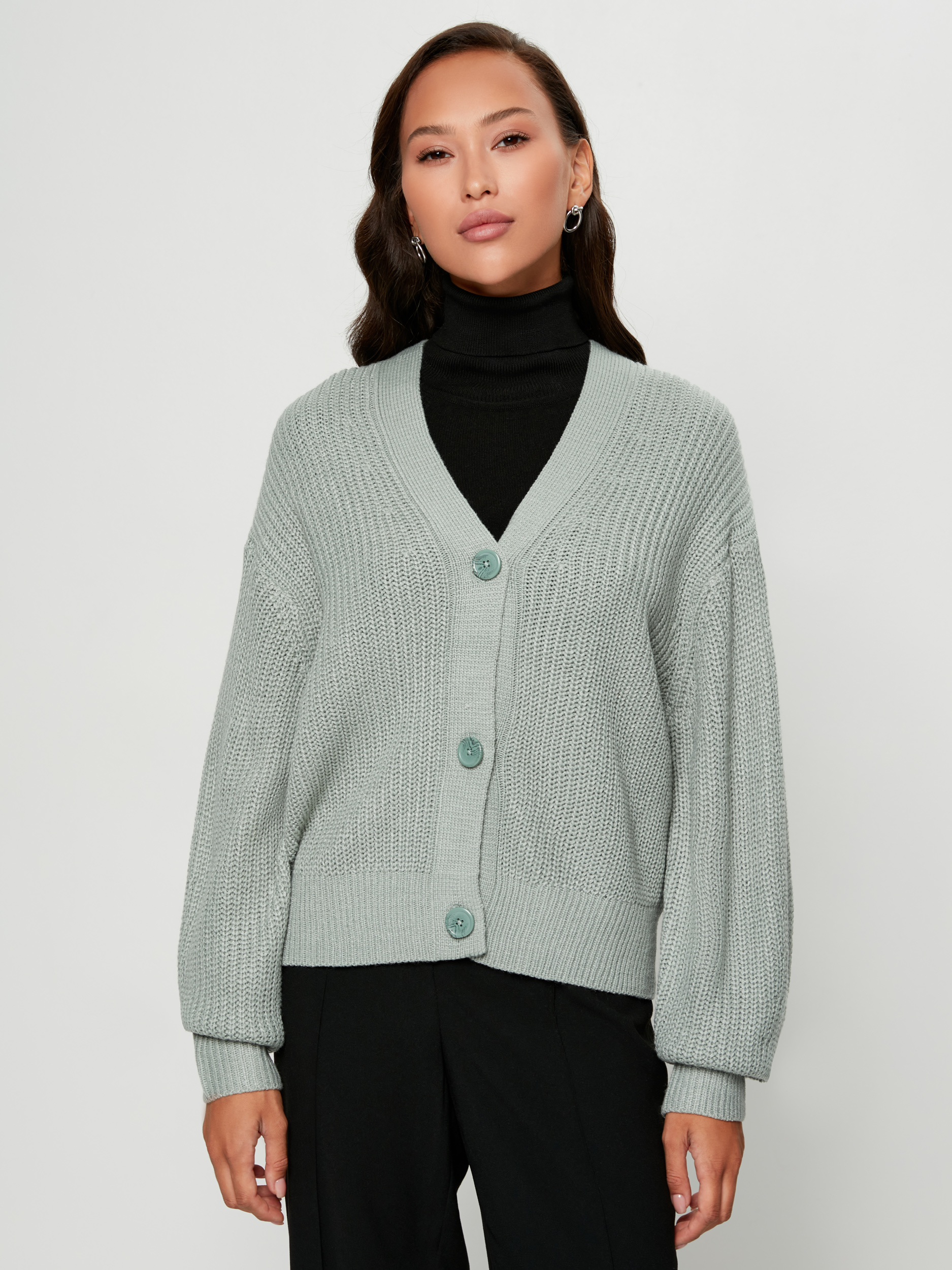 

Кардиган женский ZARINA 2368628828-19 зеленый S, 2368628828-19