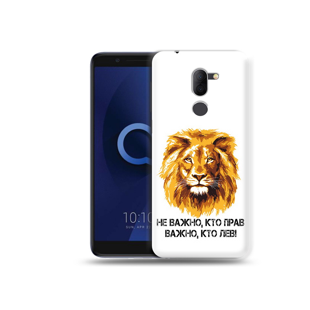 

Чехол MyPads Tocco для Alcatel 3X мудрый лев (PT112114.674.486), Прозрачный, Tocco