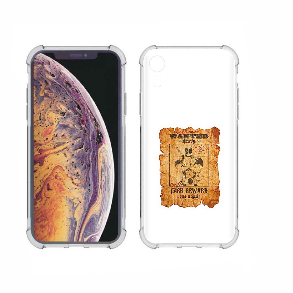 

Чехол MyPads Tocco для Apple iPhone XR дедпул, Прозрачный, Tocco