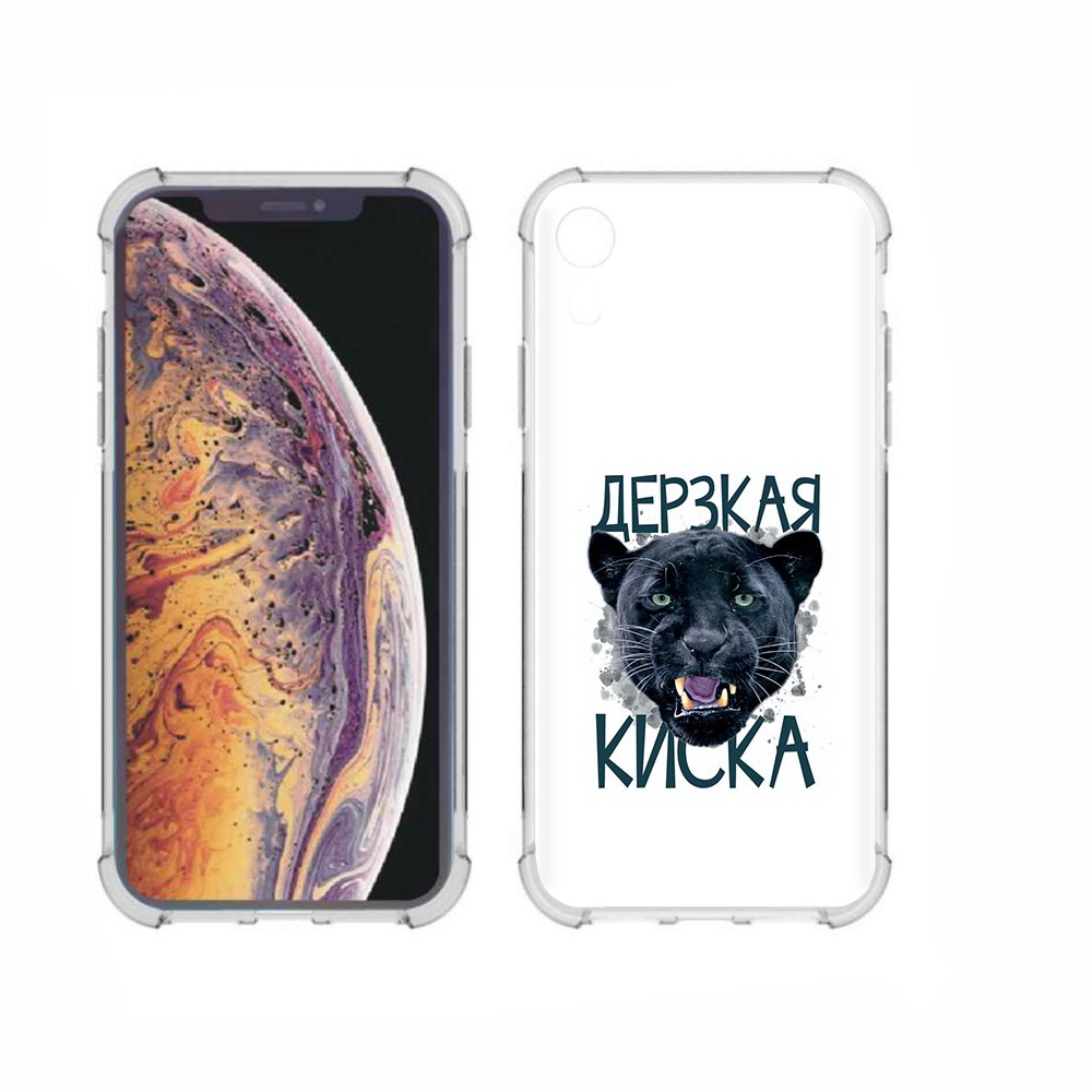 

Чехол MyPads Tocco для Apple iPhone XR дерзкая киска, Прозрачный, Tocco