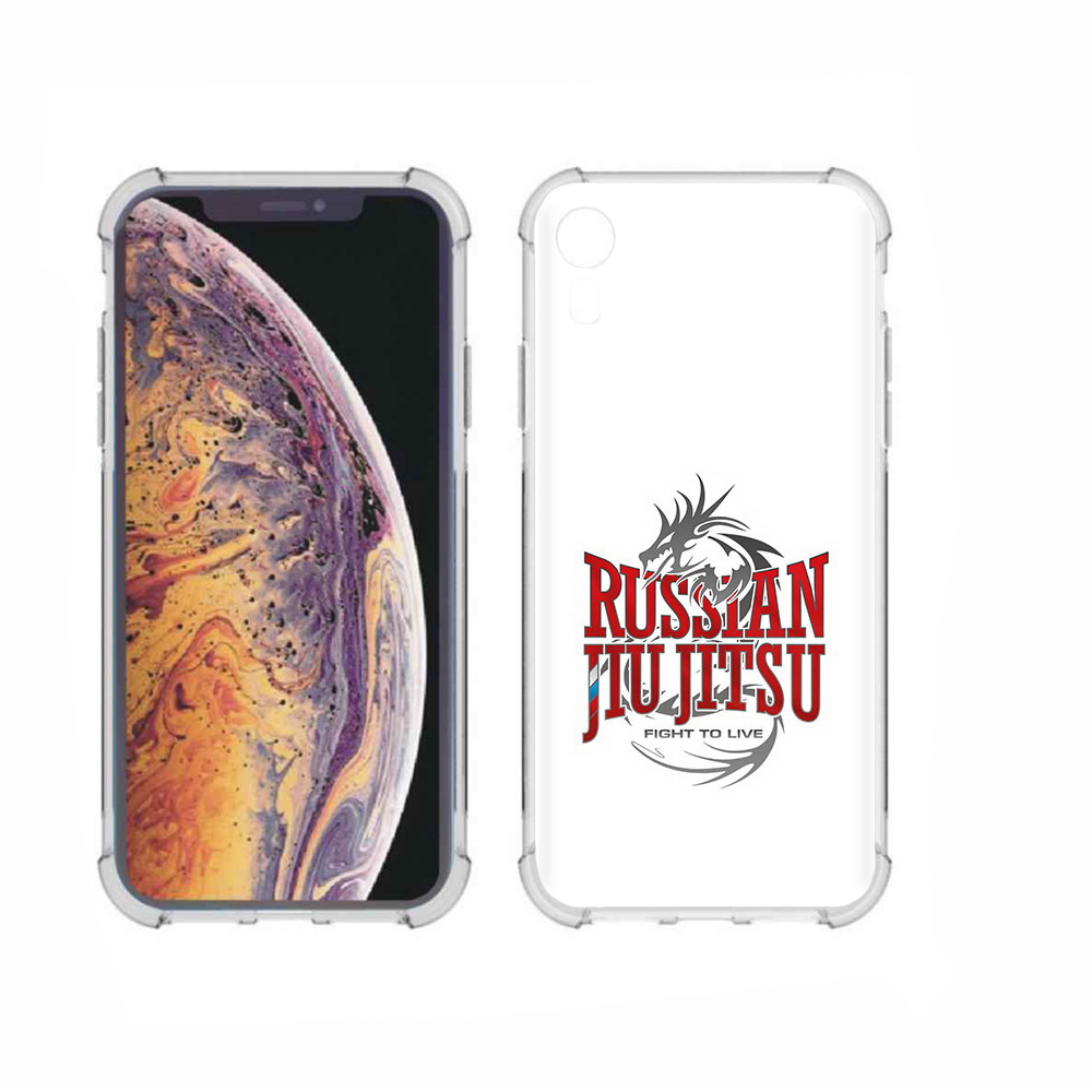 

Чехол MyPads Tocco для Apple iPhone XR джиу джитсу, Прозрачный, Tocco