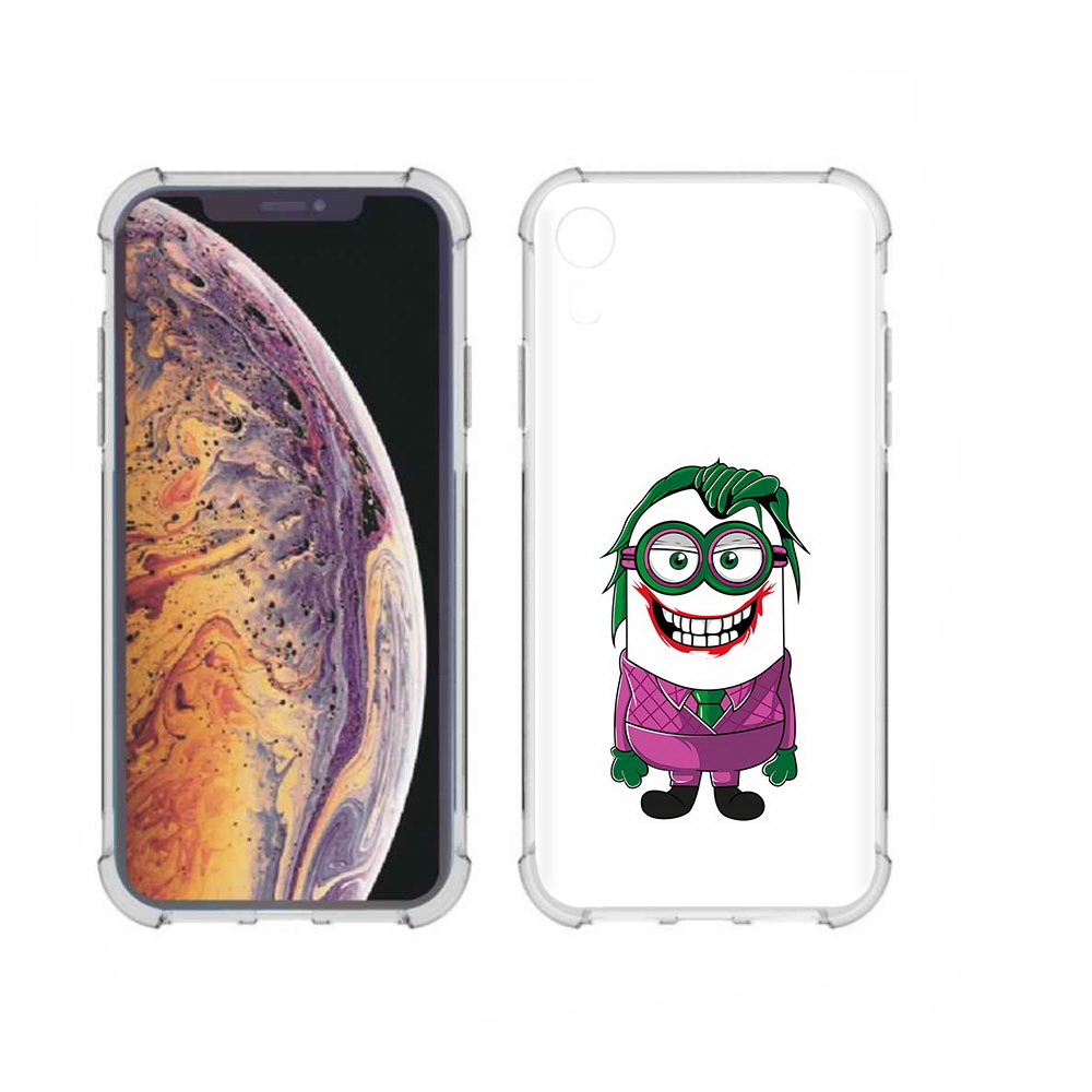 

Чехол MyPads Tocco для Apple iPhone XR джокер миньон, Прозрачный, Tocco