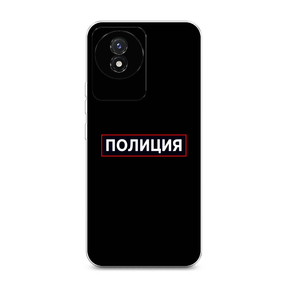 

Чехол Awog на Vivo Y02 "Police logo", Черный;белый;красный, 268150-5