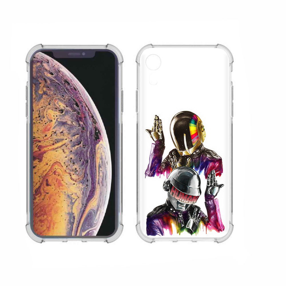 

Чехол MyPads Tocco для Apple iPhone XR диско космонавты, Прозрачный, Tocco