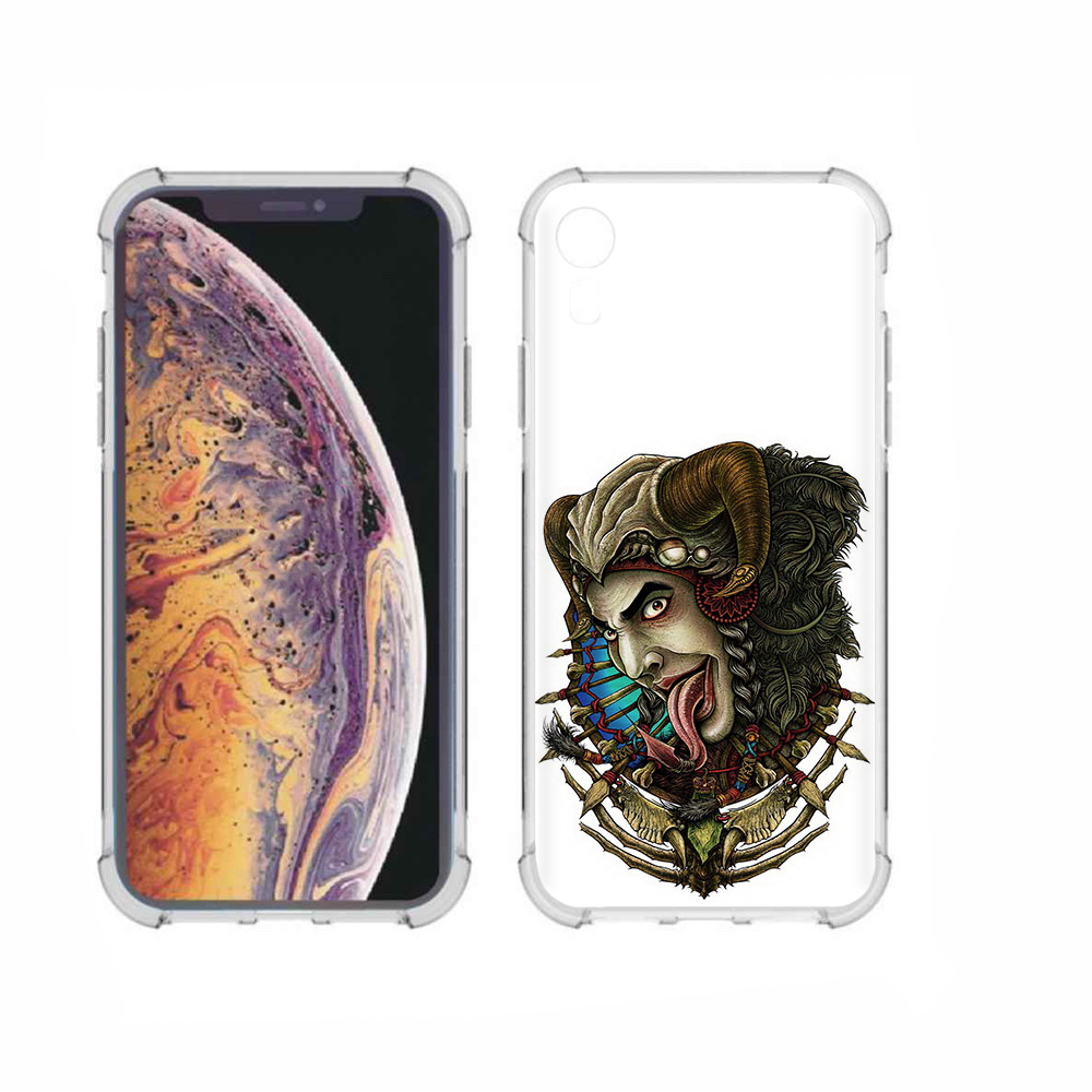 

Чехол MyPads Tocco для Apple iPhone XR длинный язык, Прозрачный, Tocco