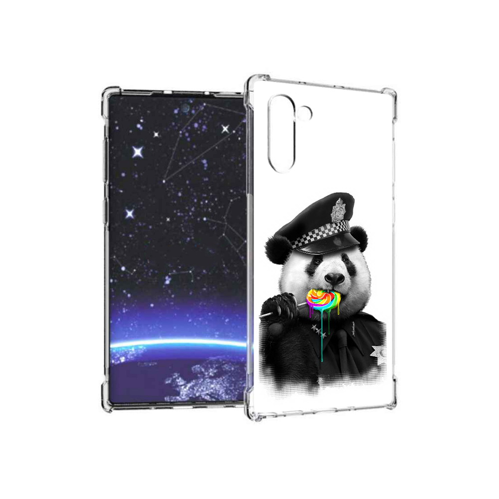 

Чехол MyPads Tocco для Samsung Galaxy Note 10 Панда полиция (PT135782.511.130), Прозрачный, Tocco