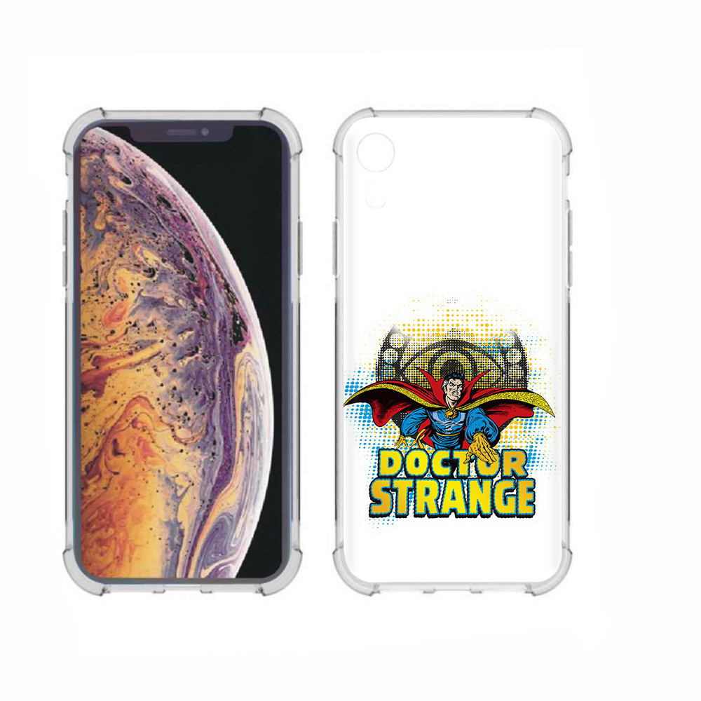 

Чехол MyPads Tocco для Apple iPhone XR доктор стренж рисунок, Прозрачный, Tocco