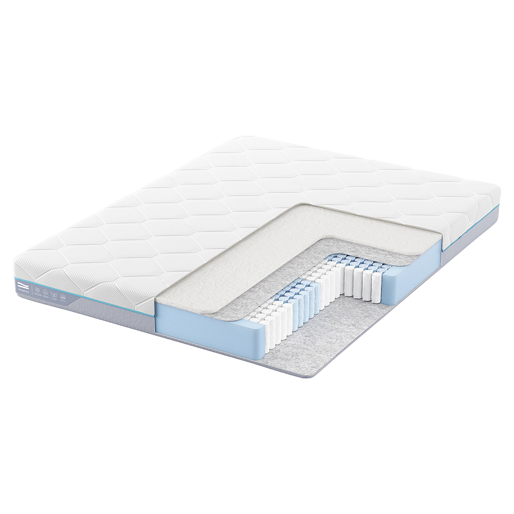 

Матрас анатомический Promtex Multipacket Strutto Side 60x120 независимые пружины, Белый, Strutto Side