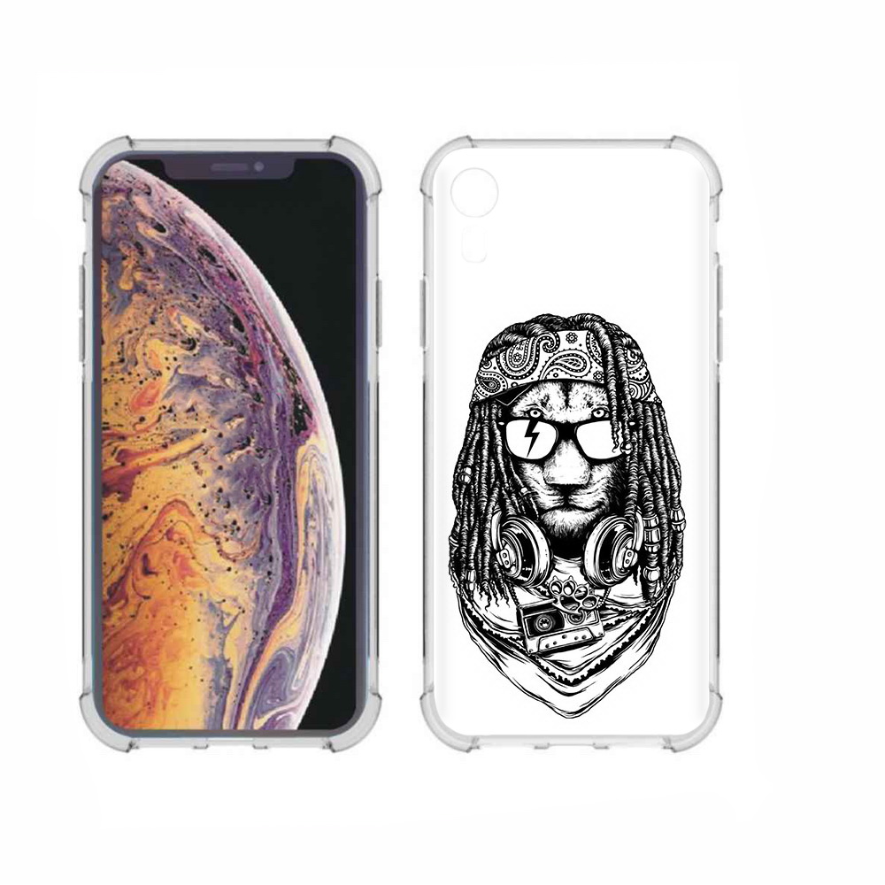 

Чехол MyPads Tocco для Apple iPhone XR дреды льва, Прозрачный, Tocco
