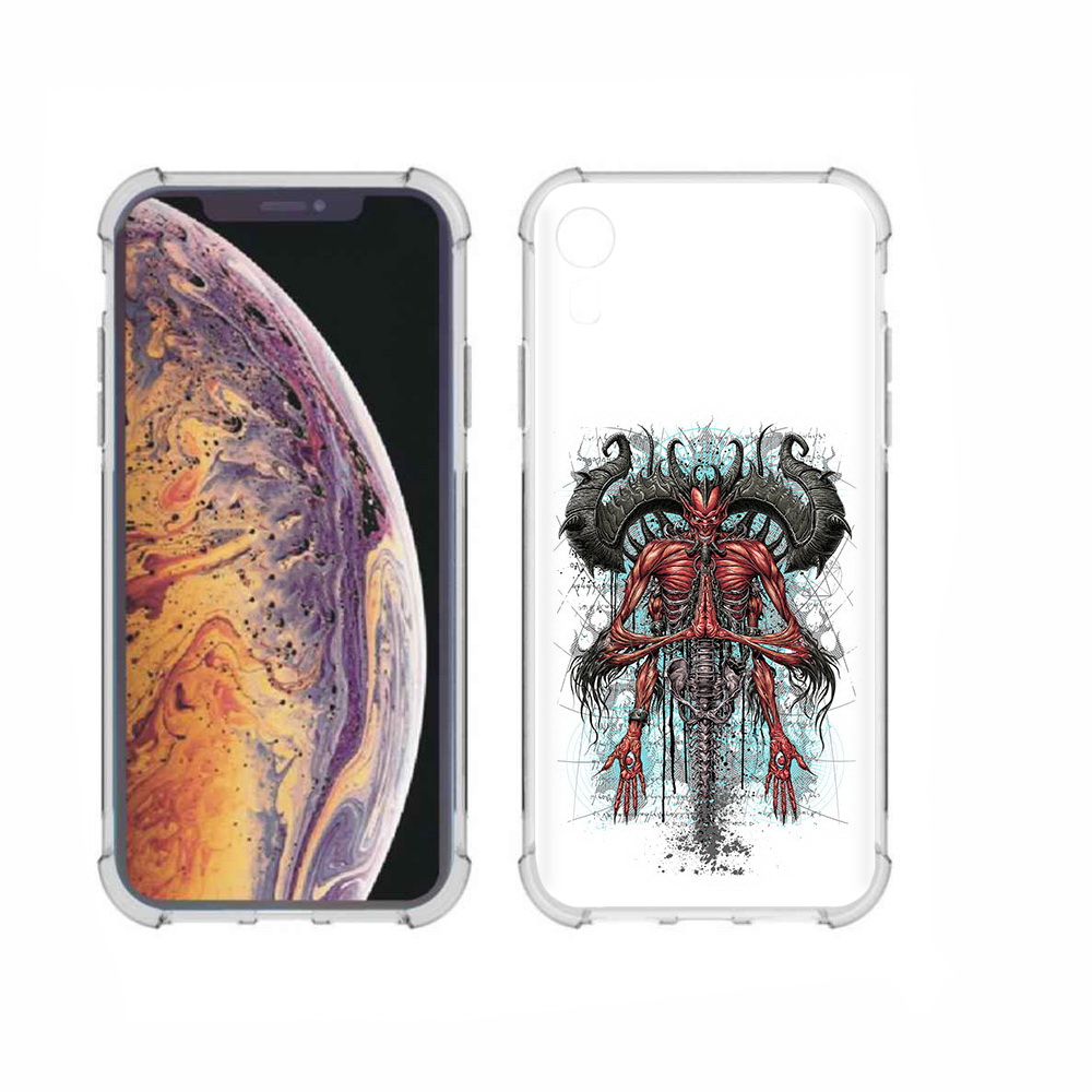 

Чехол MyPads Tocco для Apple iPhone XR дьявол, Прозрачный, Tocco
