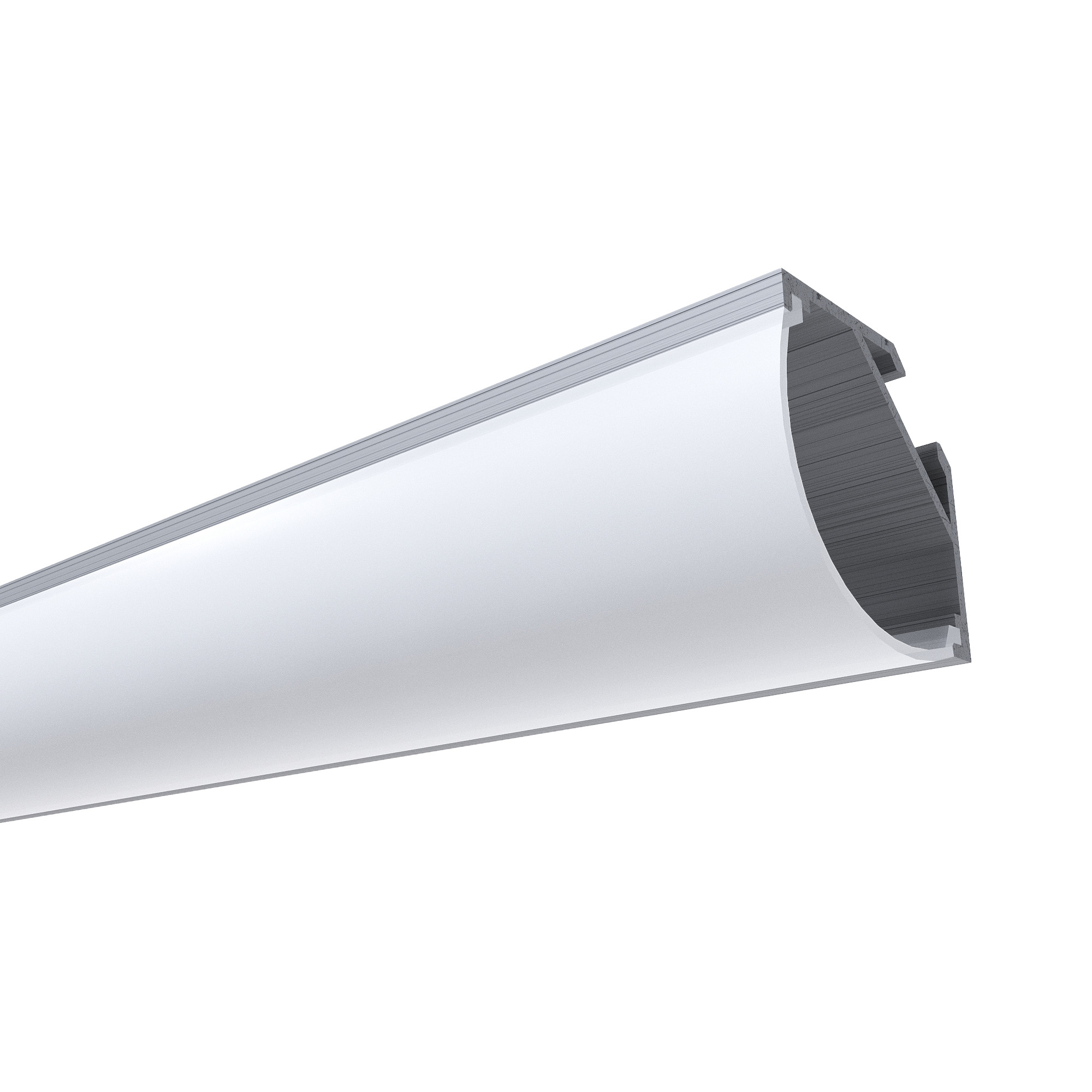 фото Алюминиевый угловой профиль apeyron накладной для светодной ленты, широкий рассеиватель 1