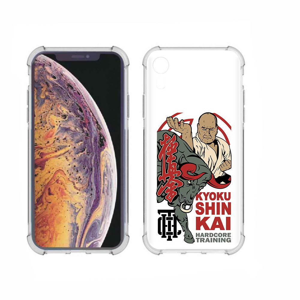 

Чехол MyPads Tocco для Apple iPhone XR единоборства рисунок, Прозрачный, Tocco