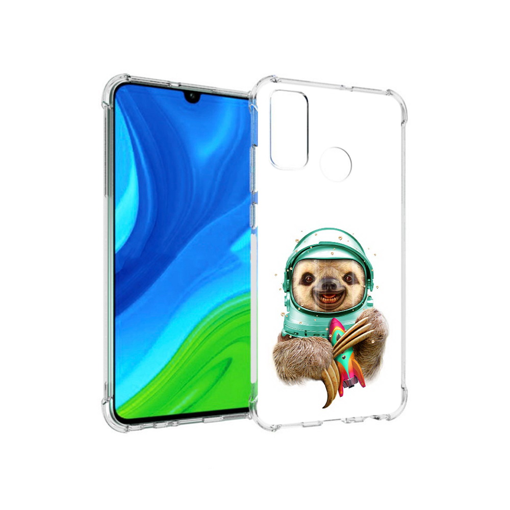 

Чехол MyPads Tocco для Huawei P Smart (2020) Ленивец астронавт, Прозрачный, Tocco