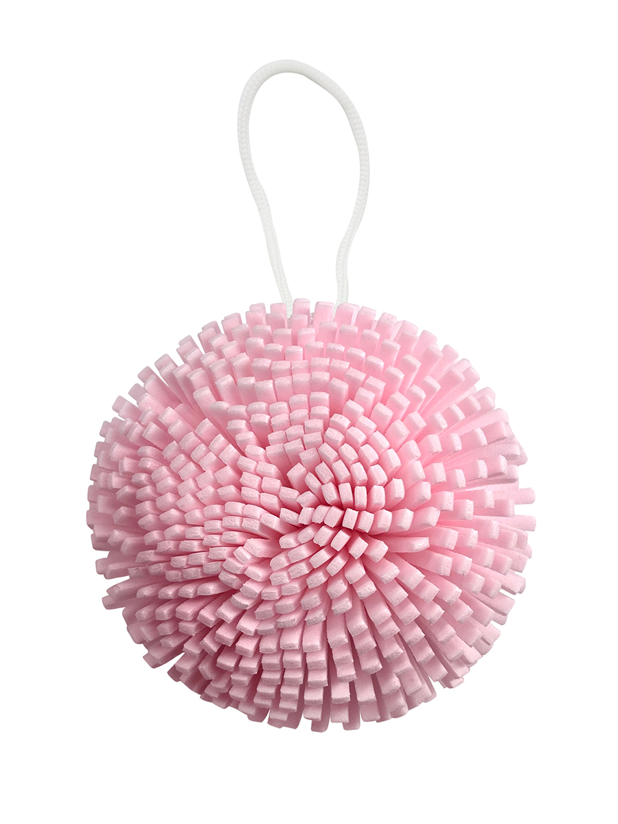 Мочалка спонж Solomeya для тела, розовая мочалка банная шар спонж y12 001