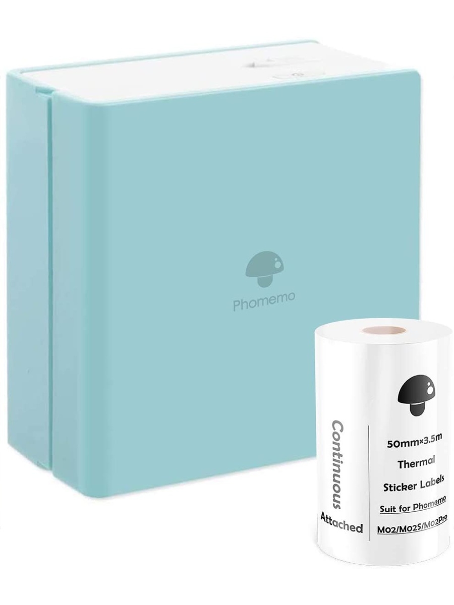 

Термопринтер Phomemo M02 Green зеленый (PHMMM02G), M02 Green