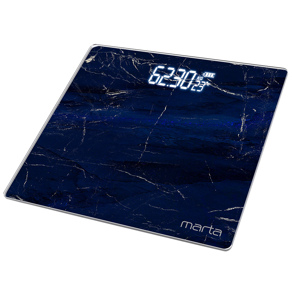 Весы напольные Marta MT-SC3602 синие весы напольные marta mt sc3602 белые