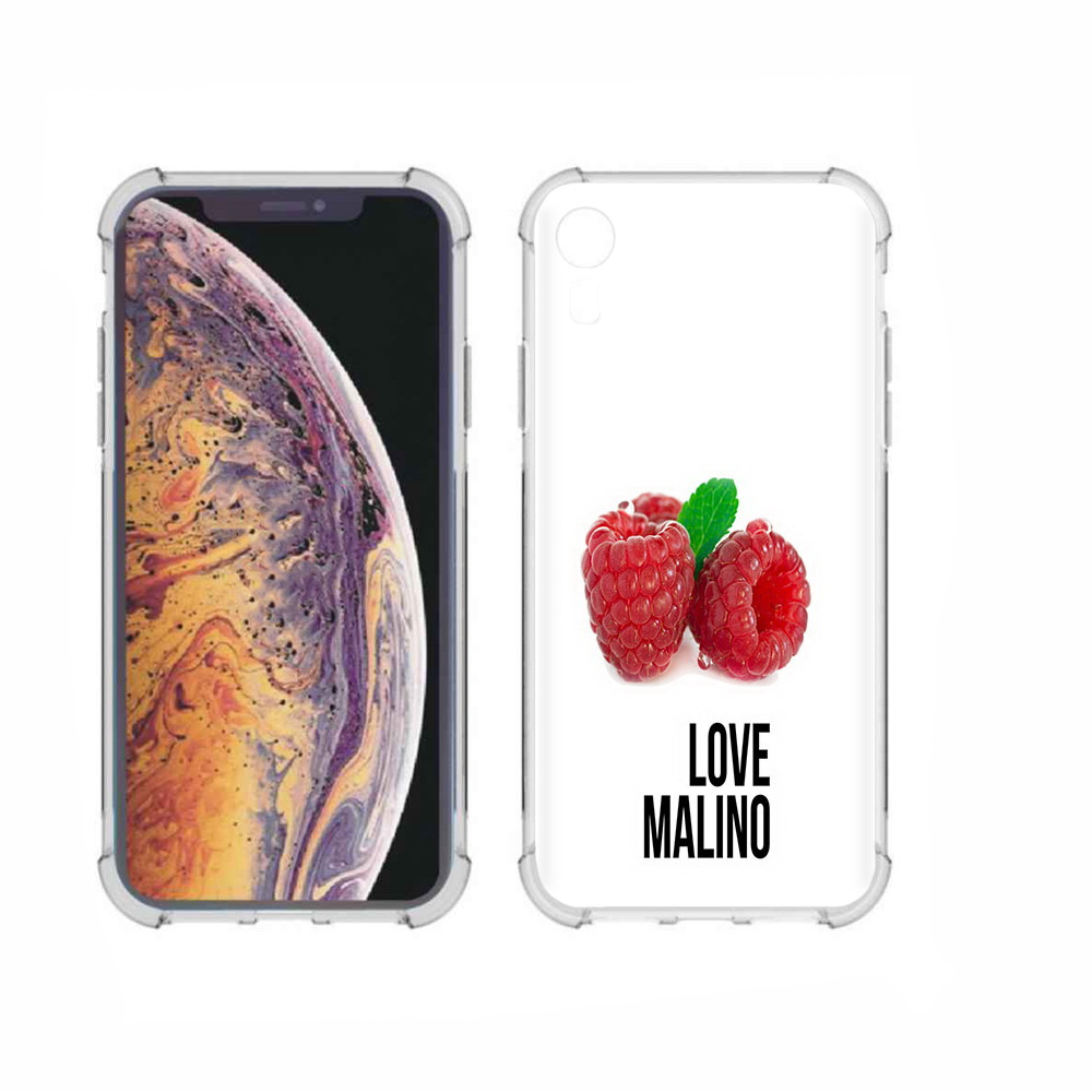 

Чехол MyPads Tocco для Apple iPhone XR Бренд лове малино, Прозрачный, Tocco