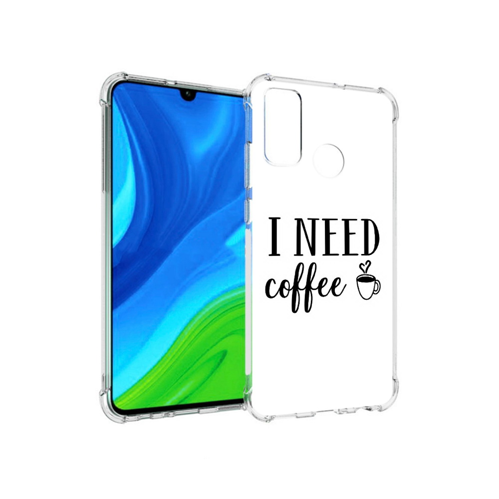 Чехол MyPads Tocco для Huawei P Smart (2020) Мне нужен кофе