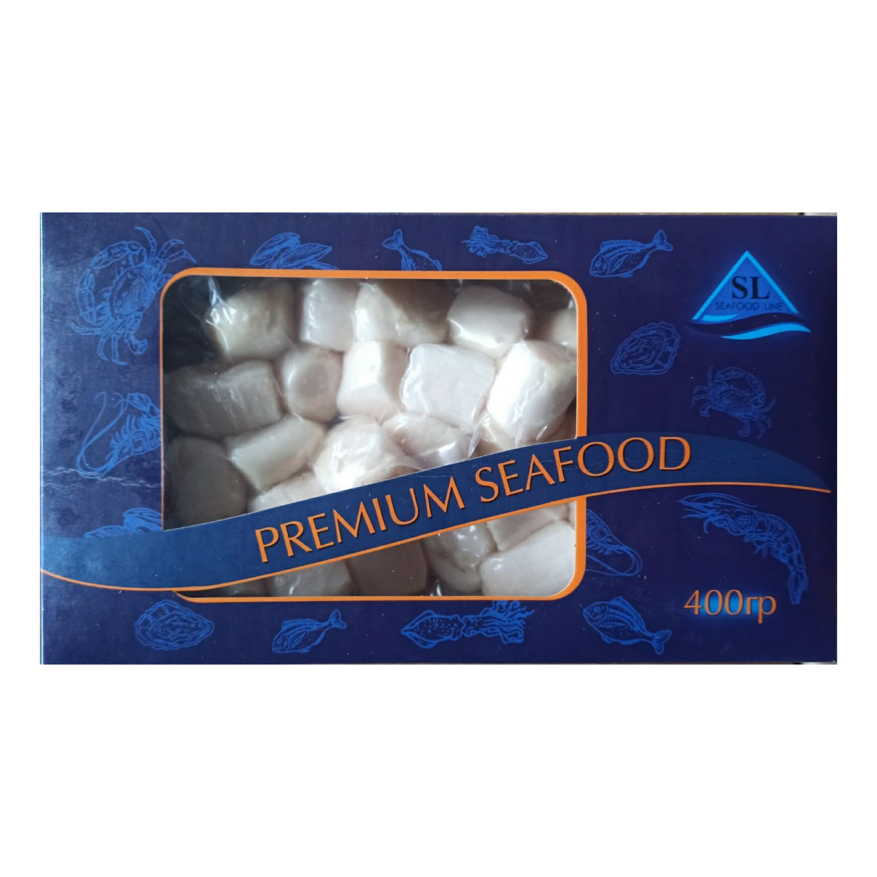 Морские гребешки Seafood Line очищенные 30/70 замороженные 400 г