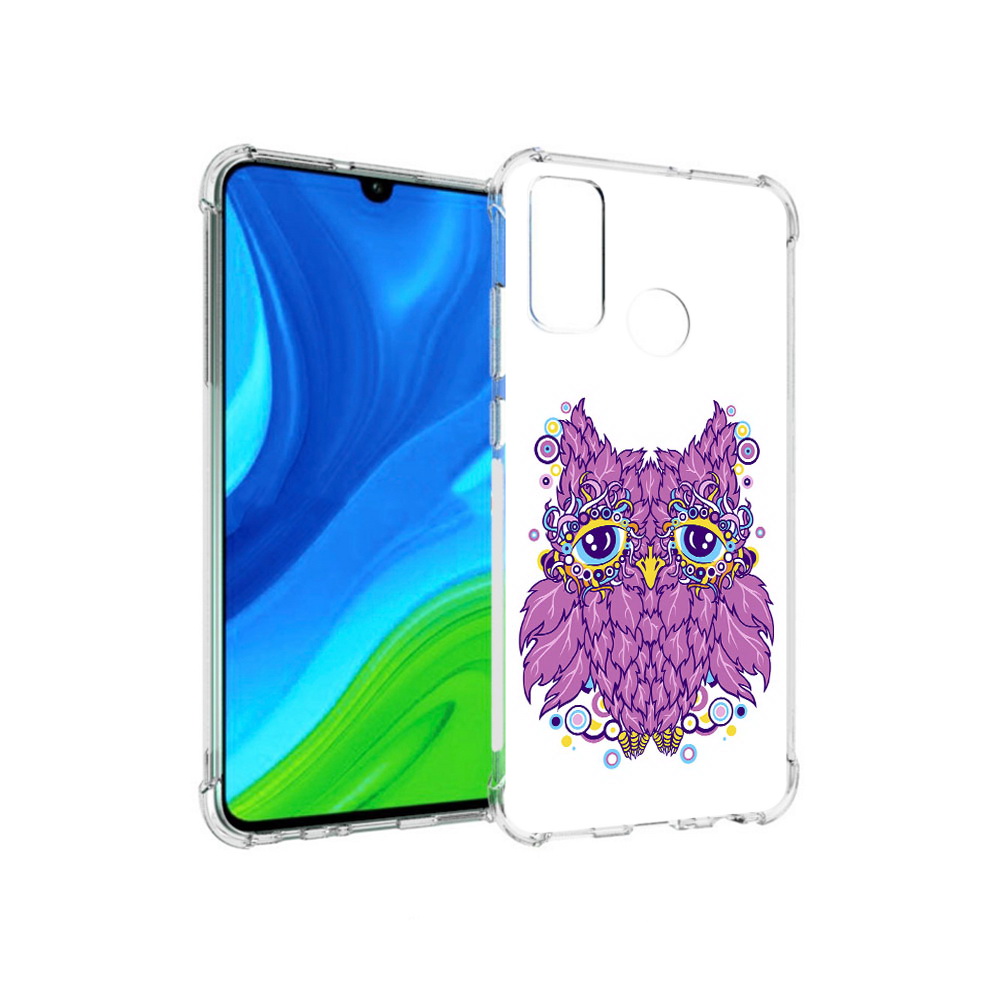 

Чехол MyPads Tocco для Huawei P Smart (2020) Розовая сова, Прозрачный, Tocco