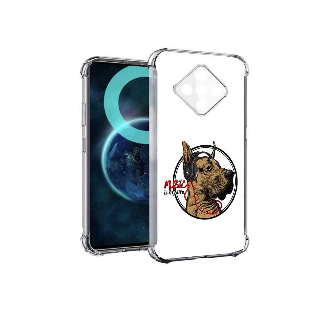 

Чехол MyPads музыкальная собака для Infinix Zero 8, Прозрачный, Tocco