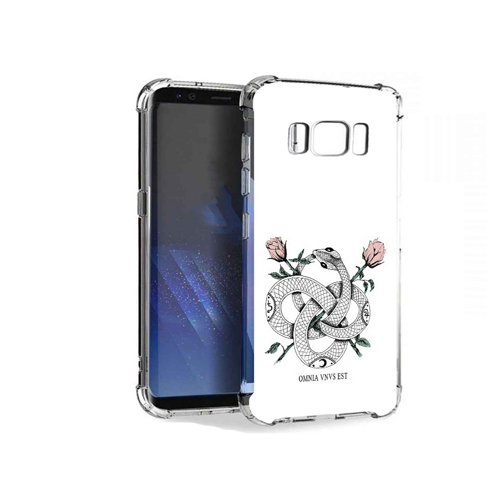 

Чехол MyPads Tocco для Samsung Galaxy S8+ нарисованная змея абстракция, Tocco