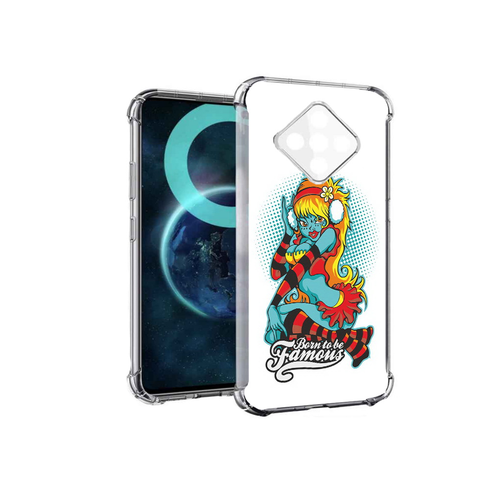 

Чехол MyPads нарисованная девушка в наушниках для Infinix Zero 8, Прозрачный, Tocco