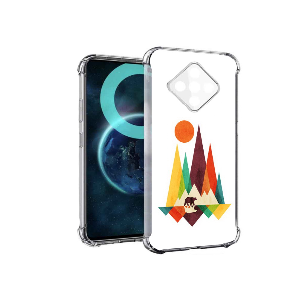

Чехол MyPads нарисованные горы с медведем для Infinix Zero 8, Прозрачный, Tocco