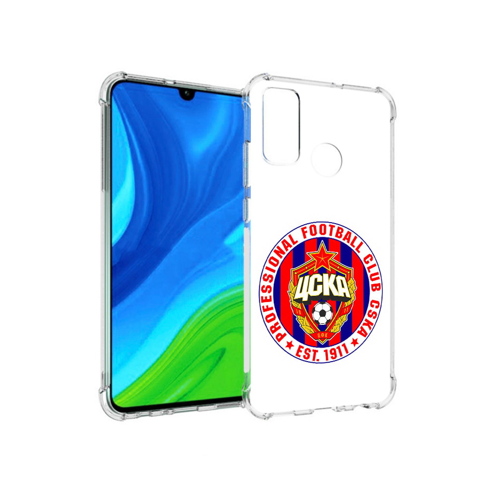 

Чехол MyPads Tocco для Huawei P Smart (2020) ФК ЦСК логотип, Прозрачный, Tocco
