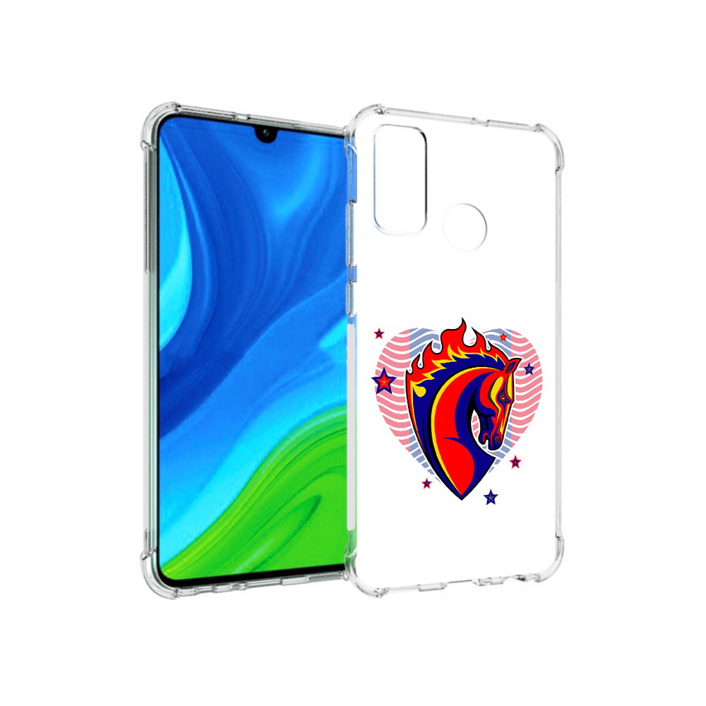 

Чехол MyPads Tocco для Huawei P Smart (2020) ФК ЦСЛ Лошадь, Прозрачный, Tocco