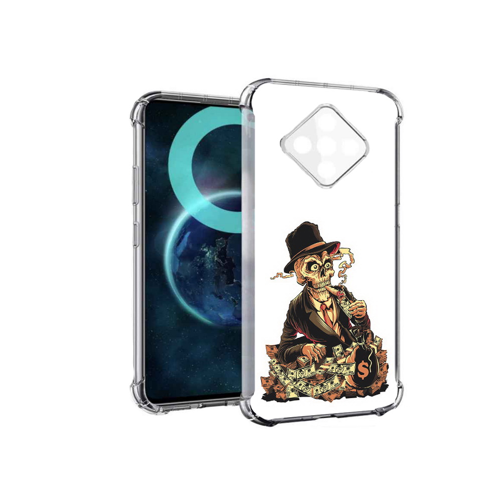 

Чехол MyPads нарисованный череп с сигаретой для Infinix Zero 8, Прозрачный, Tocco