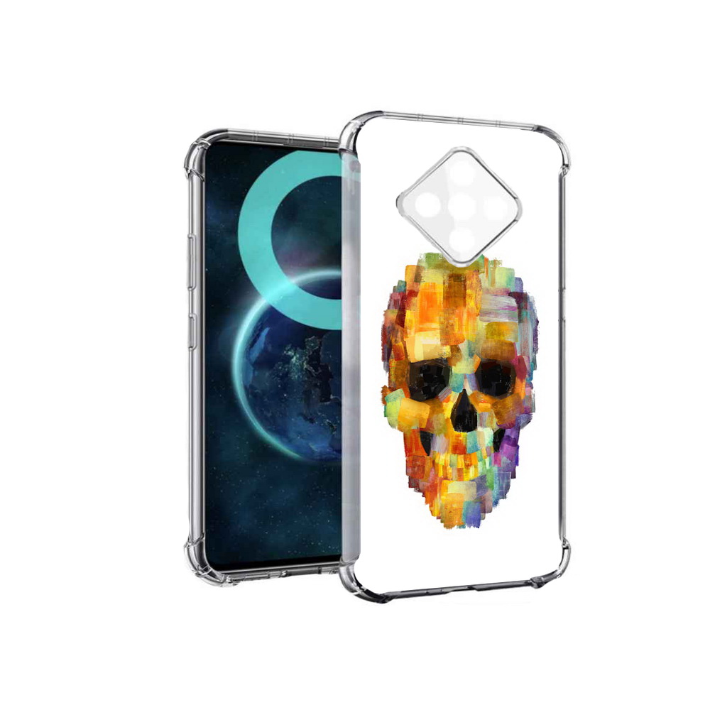 

Чехол MyPads нарисованный череп для Infinix Zero 8, Прозрачный, Tocco