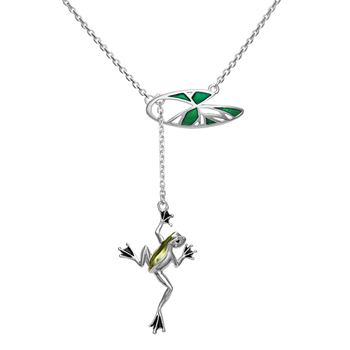 

Колье-галстук из серебра 45 см PLATINA jewelry 07-0236-00-000-0200-71, эмаль, 07-0236-00-000-0200-71