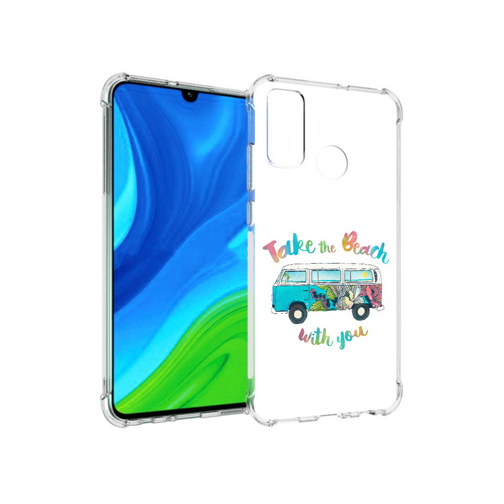 

Чехол MyPads Tocco для Huawei P Smart (2020) Хиппи автобус, Прозрачный, Tocco