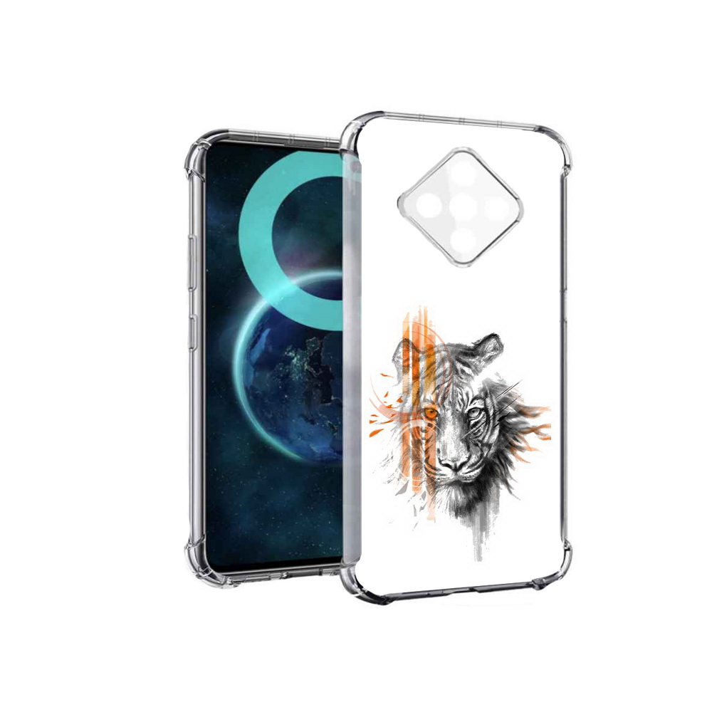 

Чехол MyPads огненный тигр для Infinix Zero 8, Прозрачный, Tocco