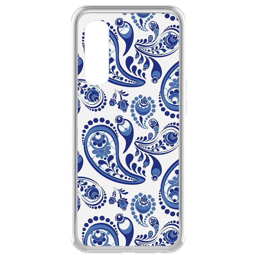 

Чехол-накладка Krutoff Clear Case Гжель для Realme 7