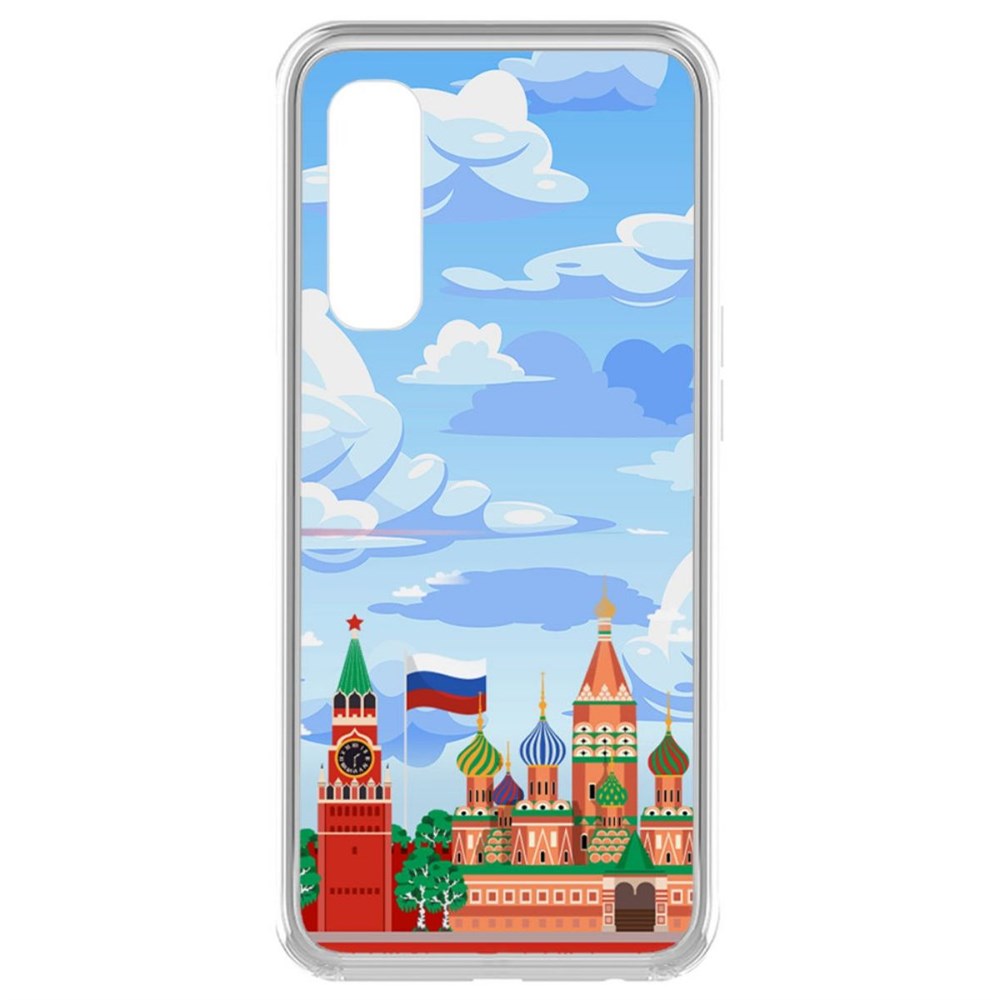 

Чехол-накладка Krutoff Clear Case Красная Площадь для Realme 7