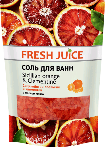 фото Соль для ванн fresh juice sicilian orange & clementine