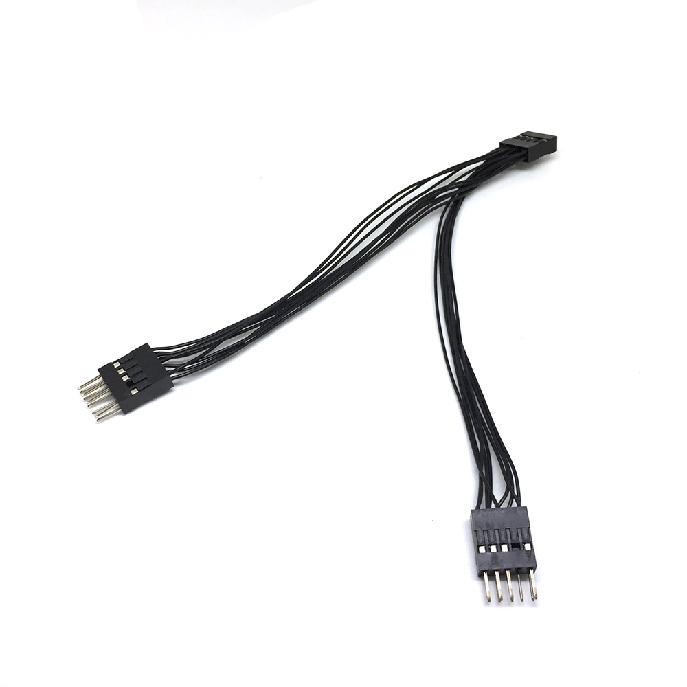 фото Кабель espada usb 9 pin-2xusb 9 pin , m-f 0,15м black (e9pfto29pm)