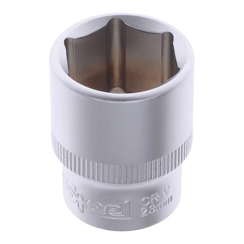 

Головка AVSTEEL размер 23мм, H 40мм, S 1/2'' (AV-520023), размер 23мм, H 40мм, S 1/2'' (AV-520023)