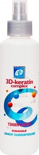 

Тоник-спрей для волос Эксклюзивкосметик 3D-Keratin complex Эффект Шелковых волос, 250 мл