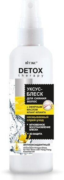 фото Антиоксидантный уксус-блеск vitex detox therapy с эфирным маслом иланг-иланга 145 мл