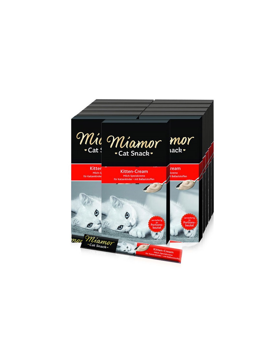 

Лакомство для котят Miamor Cat Snack Kitten Milch Cream, молочно-кремовое 11 шт, Cat Snack Kitten Cream