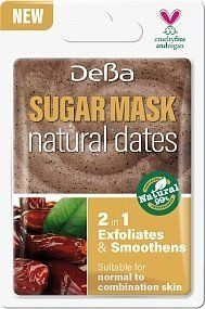 

Сахарный скраб-маска для лица с БИО-экстрактом финика Sugar Mask DEBA, 7 мл