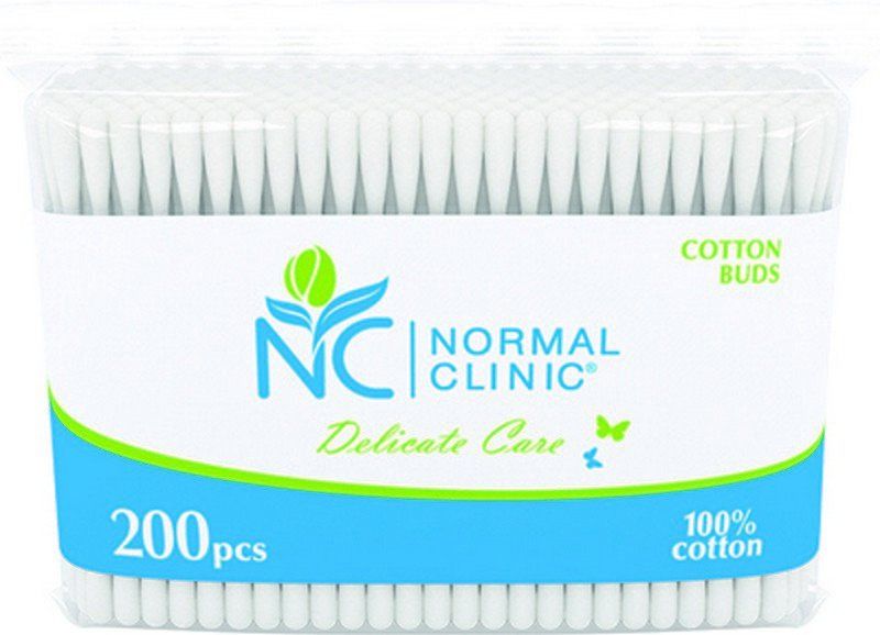 

Ватные палочки в ZIP-упаковке NORMAL Clinic, 200 шт